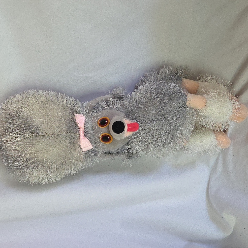 American Greetings Poodle Plush Grey spikey fur big stuffed animal rare HTF